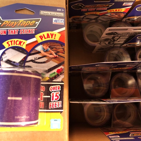 FULL CASE LOT!(12) InRoad Play Tape Purple Road 2" x 15 feet ea. For Hot Wheels - Picture 5 of 11